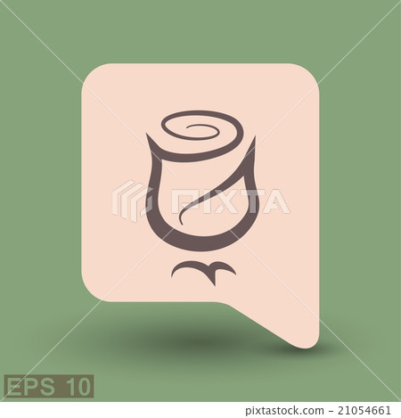 Pictograph of rose Pictograph of rose 21054661