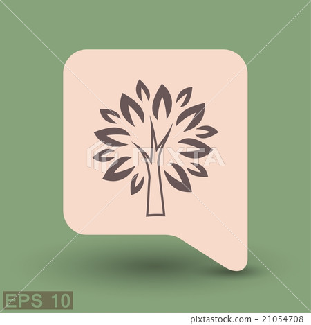 Pictograph of tree Pictograph of tree 21054708