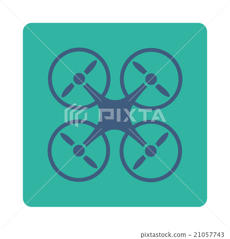 Aircraft Rounded Square Button 21057743