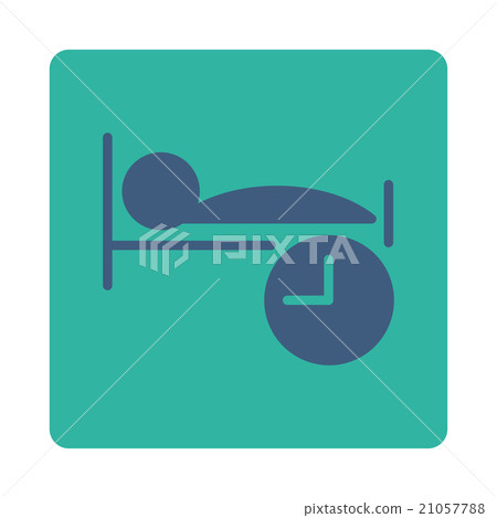 Sleep Time Rounded Square Button Sleep Time Rounded Square Button 21057788