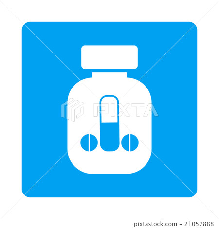 Boy Medicine Rounded Square Button 21057888