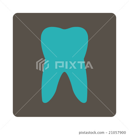 Tooth Rounded Square Button 21057900