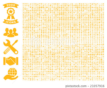 Collection Of 2000 Flat Vector Icons Collection Of 2000 Flat Vector Icons 21057916