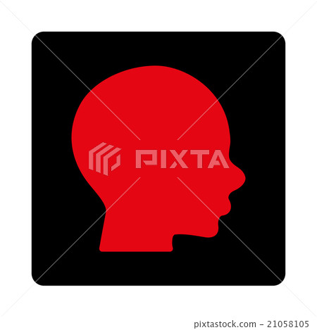 Head Rounded Square Button-插圖素材 [21058105] - PIXTA圖庫