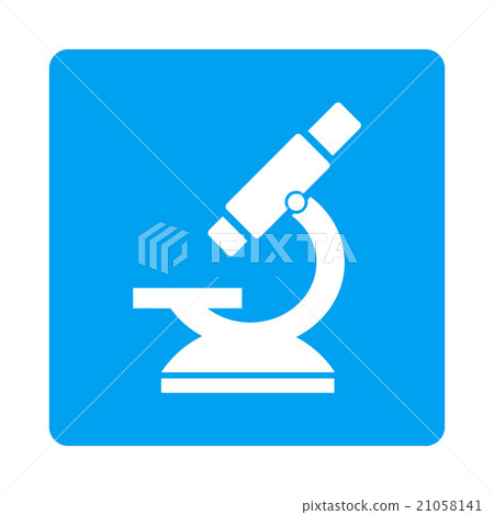 Microscope Rounded Square Button 21058141