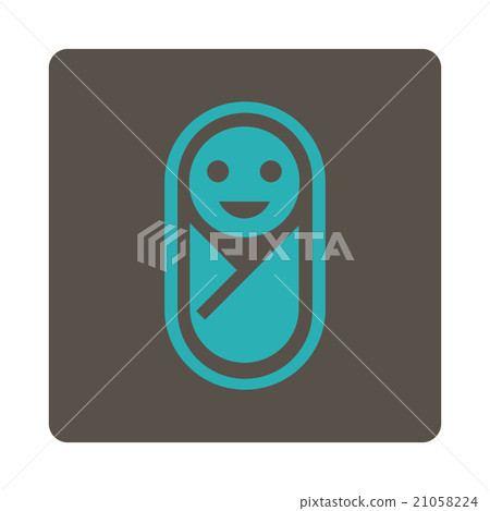 Baby Rounded Square Button Baby Rounded Square Button 21058224