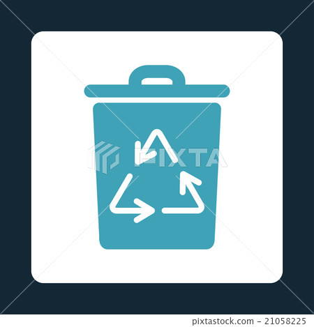 Recycle Bin Rounded Square Button Recycle Bin Rounded Square Button 21058225