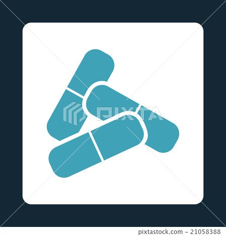 Pills Rounded Square Button Pills Rounded Square Button 21058388