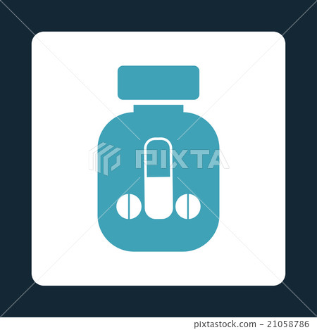 Boy Medicine Rounded Square Button 21058786