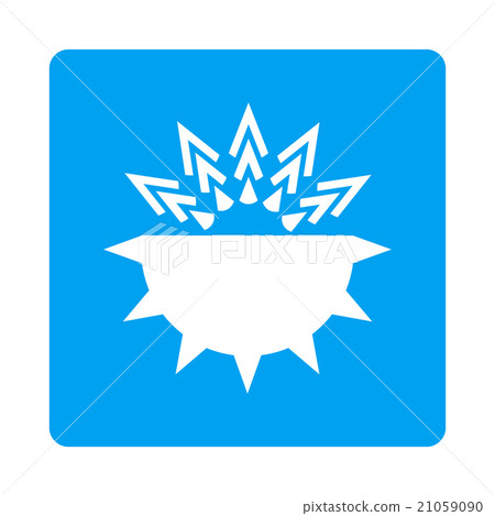 Viral Structure Rounded Square Button 21059090