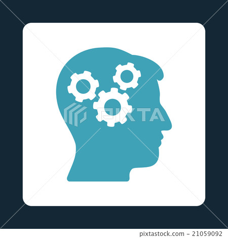 Brain Rounded Square Button Brain Rounded Square Button 21059092