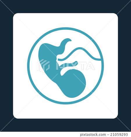 Pregnancy Rounded Square Button 21059293