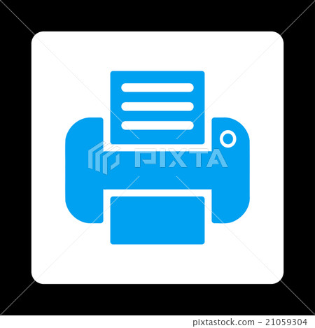 Print Rounded Square Button - Stock Illustration [21059304] - PIXTA