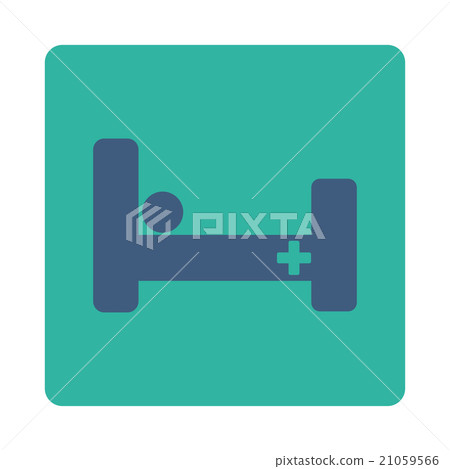 Hospital Bed Rounded Square Button Hospital Bed Rounded Square Button 21059566
