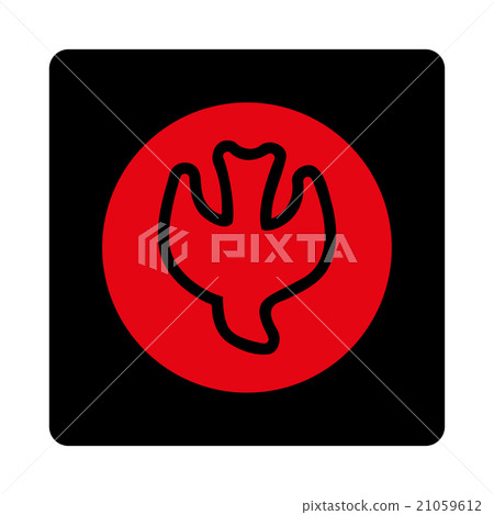 Falling Soul Rounded Square Button 21059612