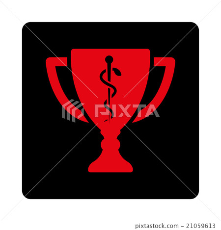 Medical Cup Rounded Square Button 21059613