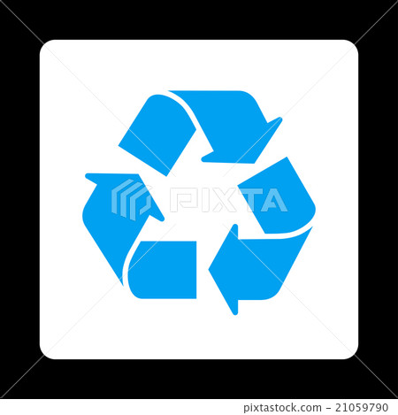 Recycle Rounded Square Button Recycle Rounded Square Button 21059790