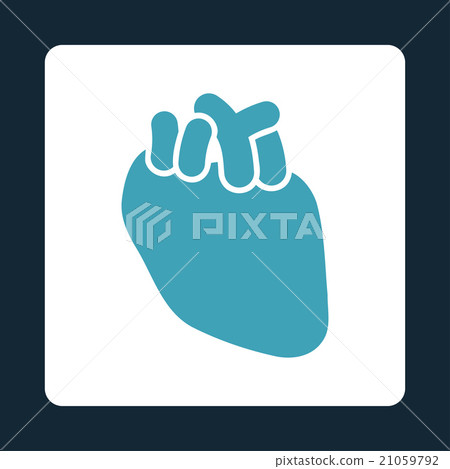 Heart Rounded Square Button Heart Rounded Square Button 21059792