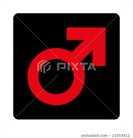 Boy Symbol Rounded Square Button Boy Symbol Rounded Square Button 21059812