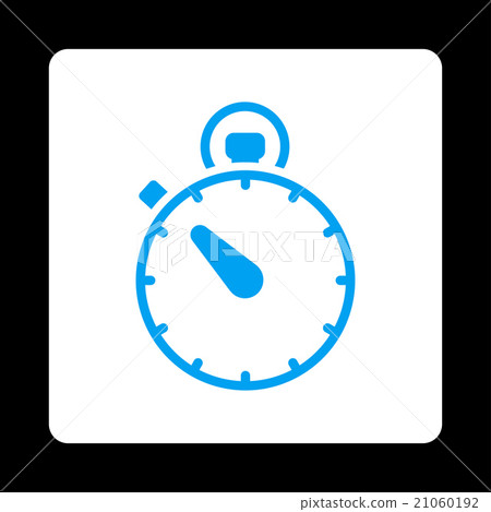 Stopwatch Rounded Square Button - Stock Illustration [21060192] - PIXTA