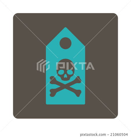 Death Mark Rounded Square Button Death Mark Rounded Square Button 21060504