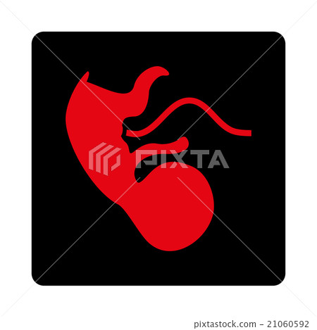 Ape Embryo Rounded Square Button Ape Embryo Rounded Square Button 21060592