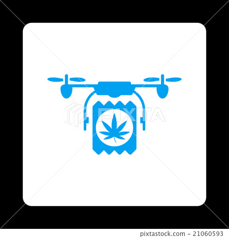 Medication Aircraft Shipment Rounded Square Button 21060593
