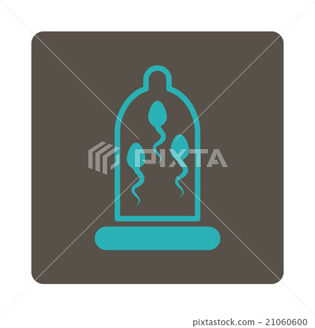 Sperm Protection Rounded Square Button Sperm Protection Rounded Square Button 21060600