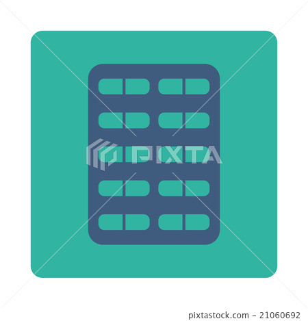 Pill Blister Rounded Square Button Pill Blister Rounded Square Button 21060692