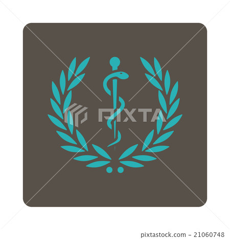 Healh Care Emblem Rounded Square Button Healh Care Emblem Rounded Square Button 21060748