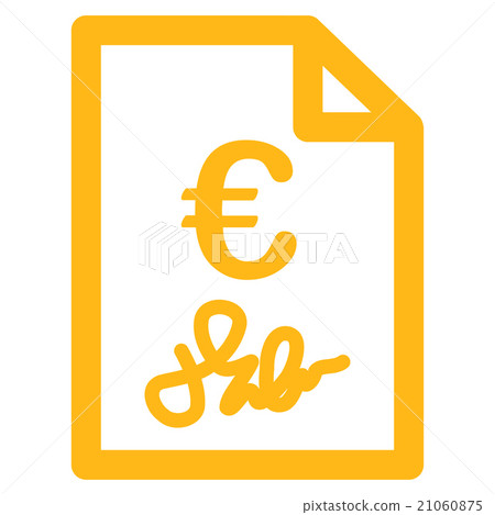 Euro Invoice Icon Euro Invoice Icon 21060875