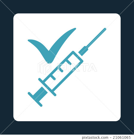 Done Vaccination Rounded Square Button 21061065