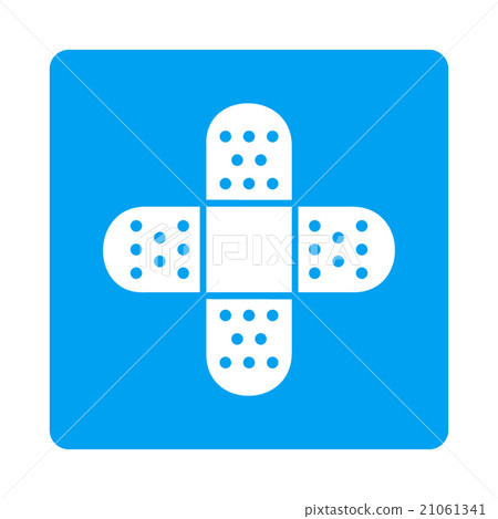 Plaster Rounded Square Button 21061341