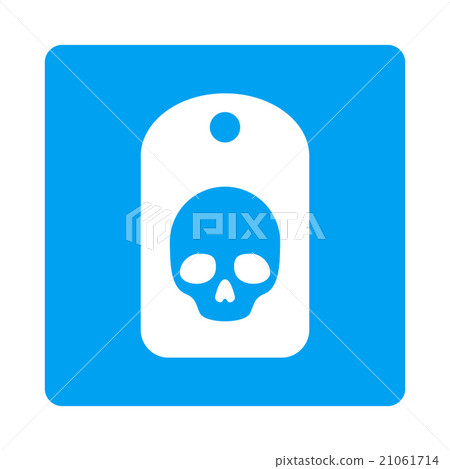 Dangerous Label Rounded Square Button Dangerous Label Rounded Square Button 21061714