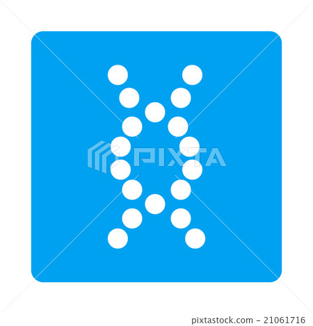 DNA Helix Rounded Square Button DNA Helix Rounded Square Button 21061716