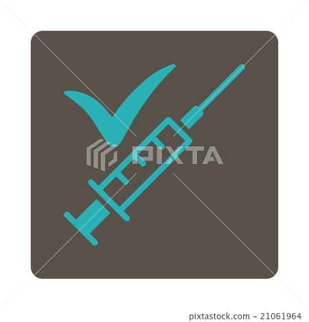 Done Vaccination Rounded Square Button Done Vaccination Rounded Square Button 21061964
