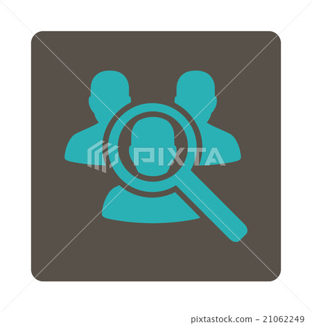 Search Client Rounded Square Button - Stock Illustration [21062249] - PIXTA