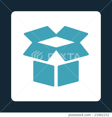 Open Box Rounded Square Button - Stock Illustration [21062252] - PIXTA