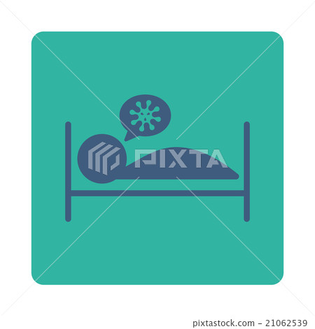 Sickness Bed Rounded Square Button Sickness Bed Rounded Square Button 21062539