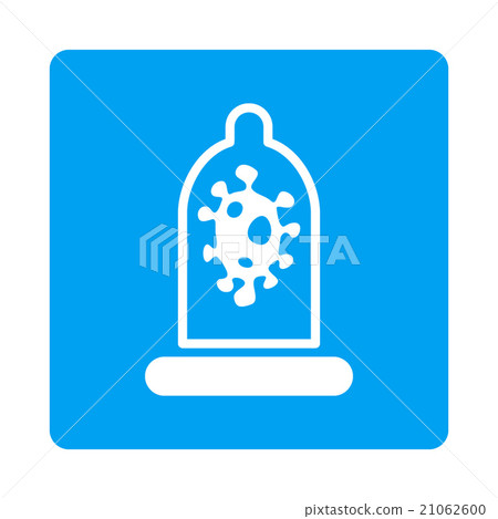 Infection Protection Rounded Square Button 21062600