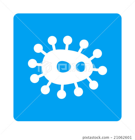 Microbe Rounded Square Button 21062601