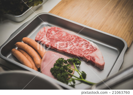 食用肉 廚房 托盤 21063760