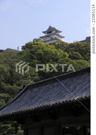 香川縣丸龜市“Marugamei城堡”城堡塔(現有的塔)和“得到的門” 香川縣丸龜市“Marugamei城堡”城堡塔(現有的塔)和“得到的門” 21065114