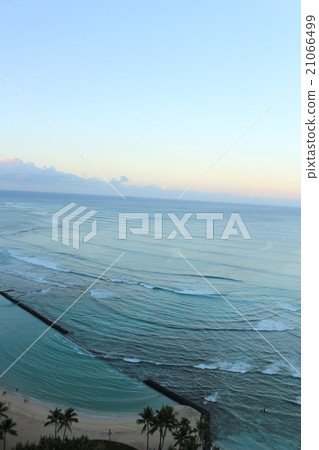 威基基海灘的早晨 威基基海灘的早晨 21066499