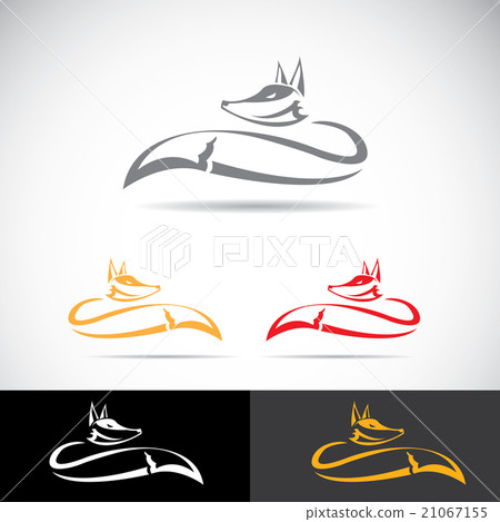 vector fox sign label or tattoo design. vector fox sign label or tattoo design. 21067155