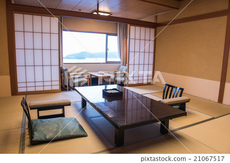 Japanese style ryokan tatami room 21067517