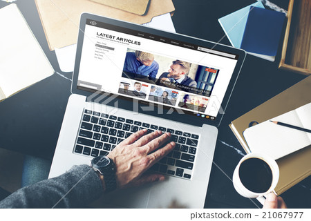 Lastest Article Webpage Advertising Announcement Concept Lastest Article Webpage Advertising Announcement Concept 21067977