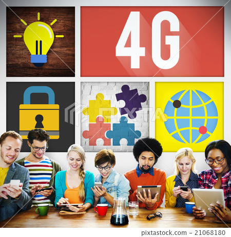 4G Connection Technology Internet Network Concept 21068180