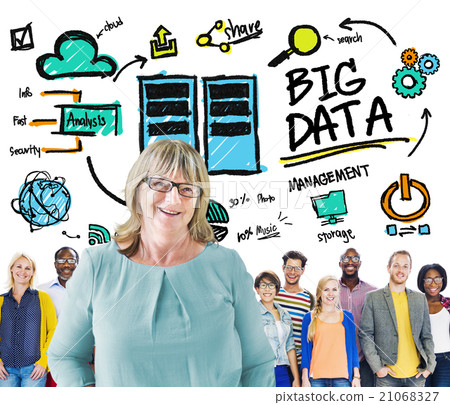 Diversity People Big Data Leadership Team Concept 21068327