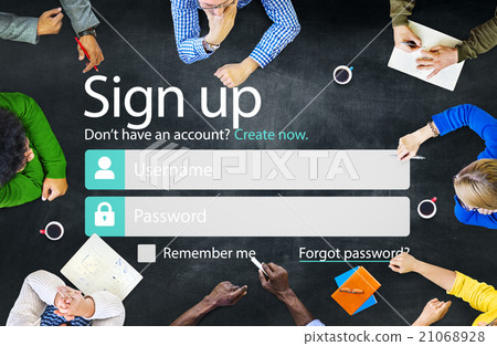 Sign Up Register Online Internet Web Concept Sign Up Register Online Internet Web Concept 21068928